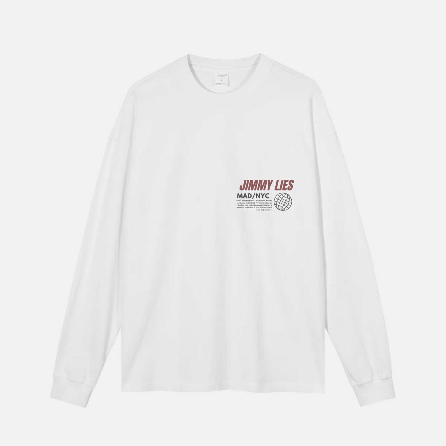 WEISSES LANGES T-SHIRT