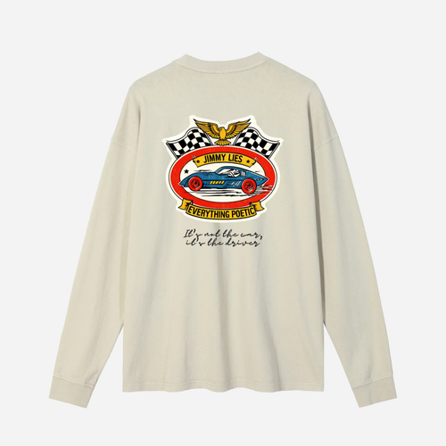 BEIGE CAR LONG TEE