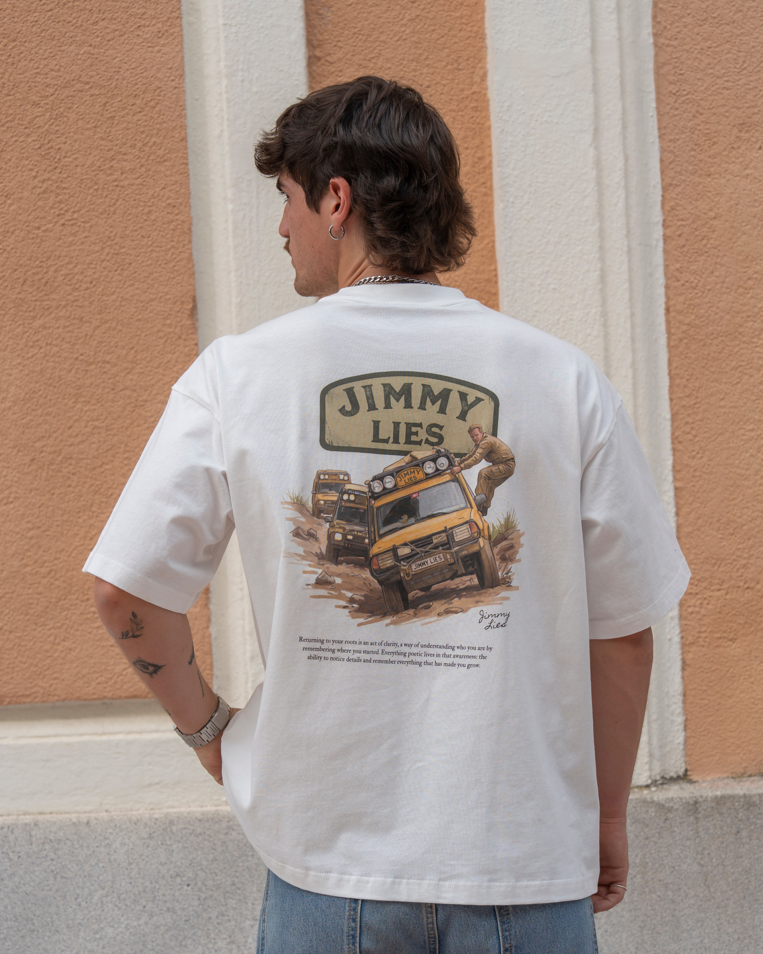 WHITE RALLY TEE