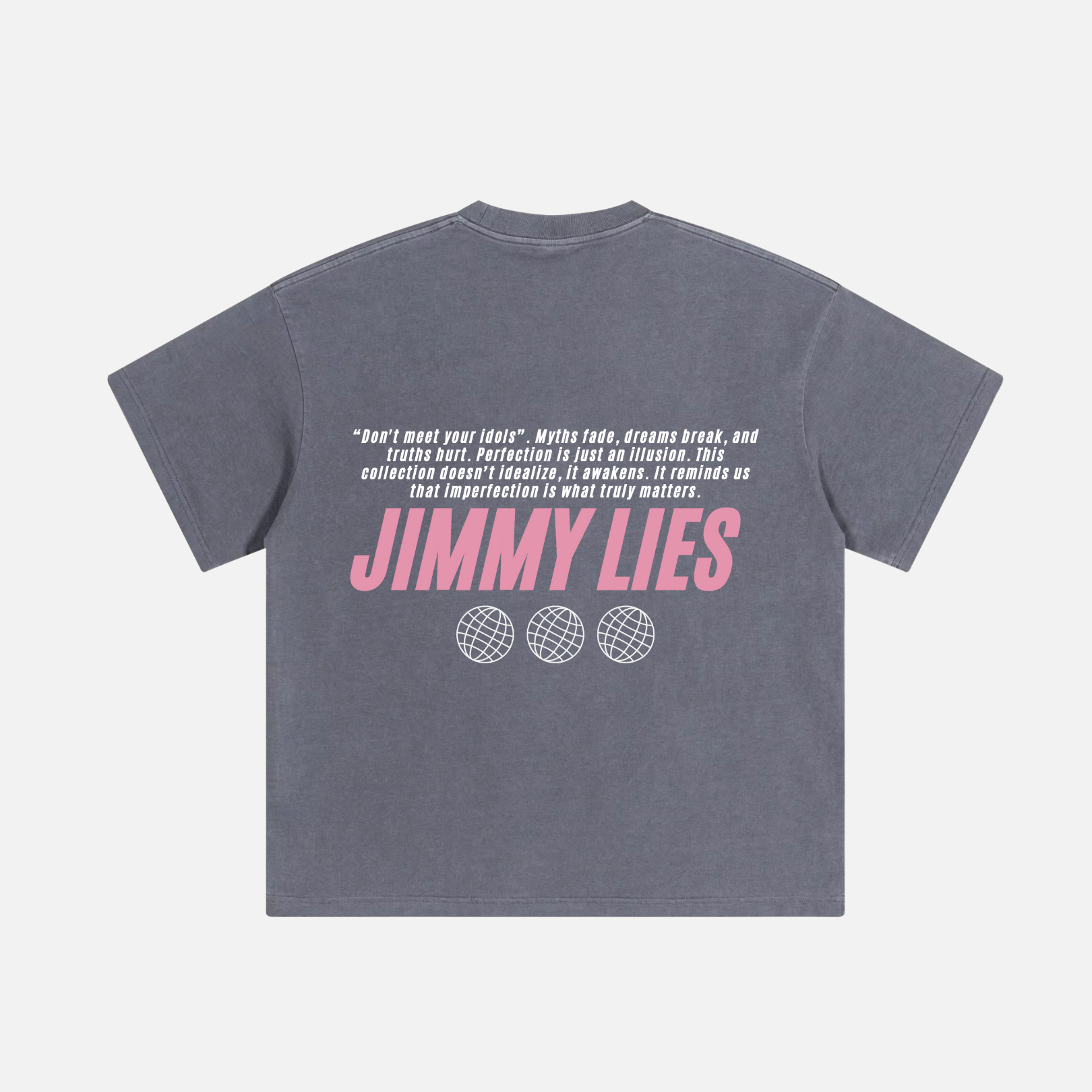 CONTRAST PINK GREY TEE