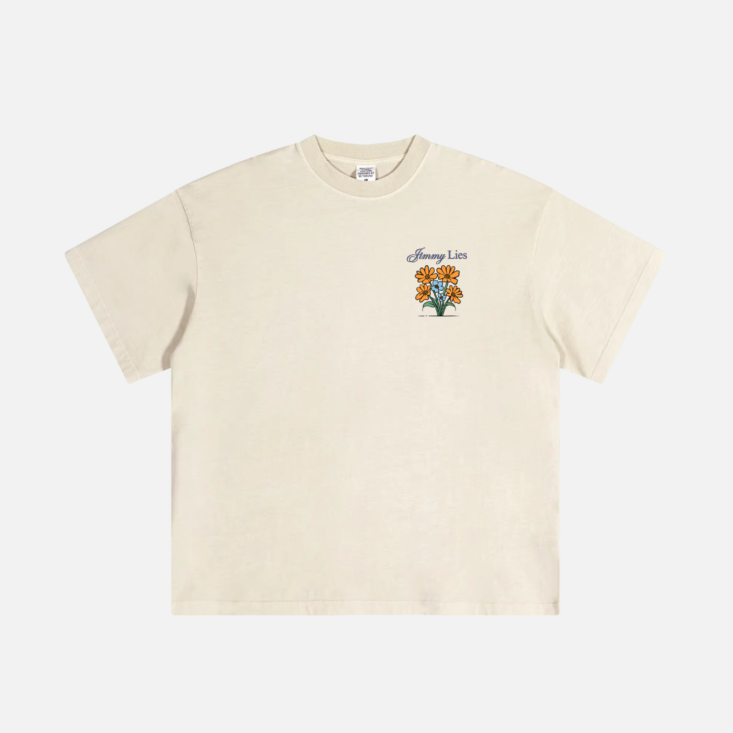 FLOWERS BEIGE TEE