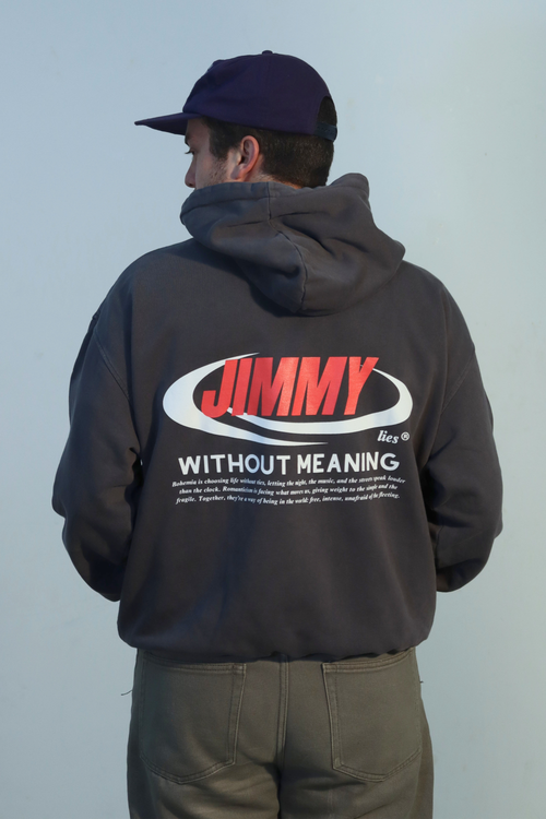 CHARCOAL RETRO HOODIE