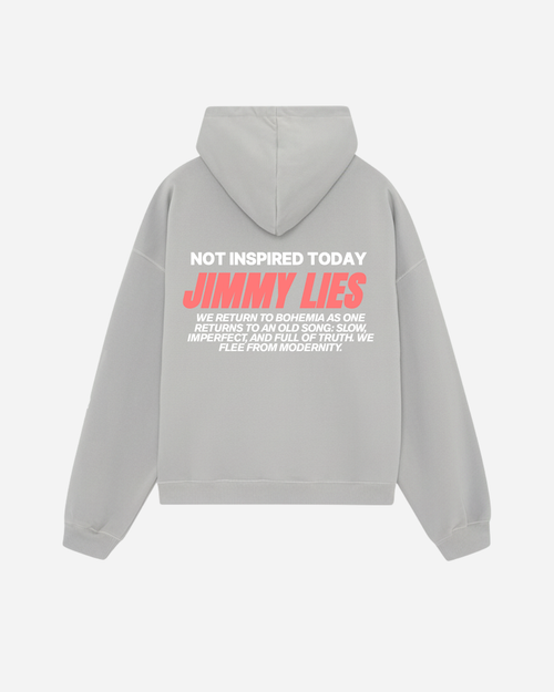 LIGHT GREY RETRO HOODIE