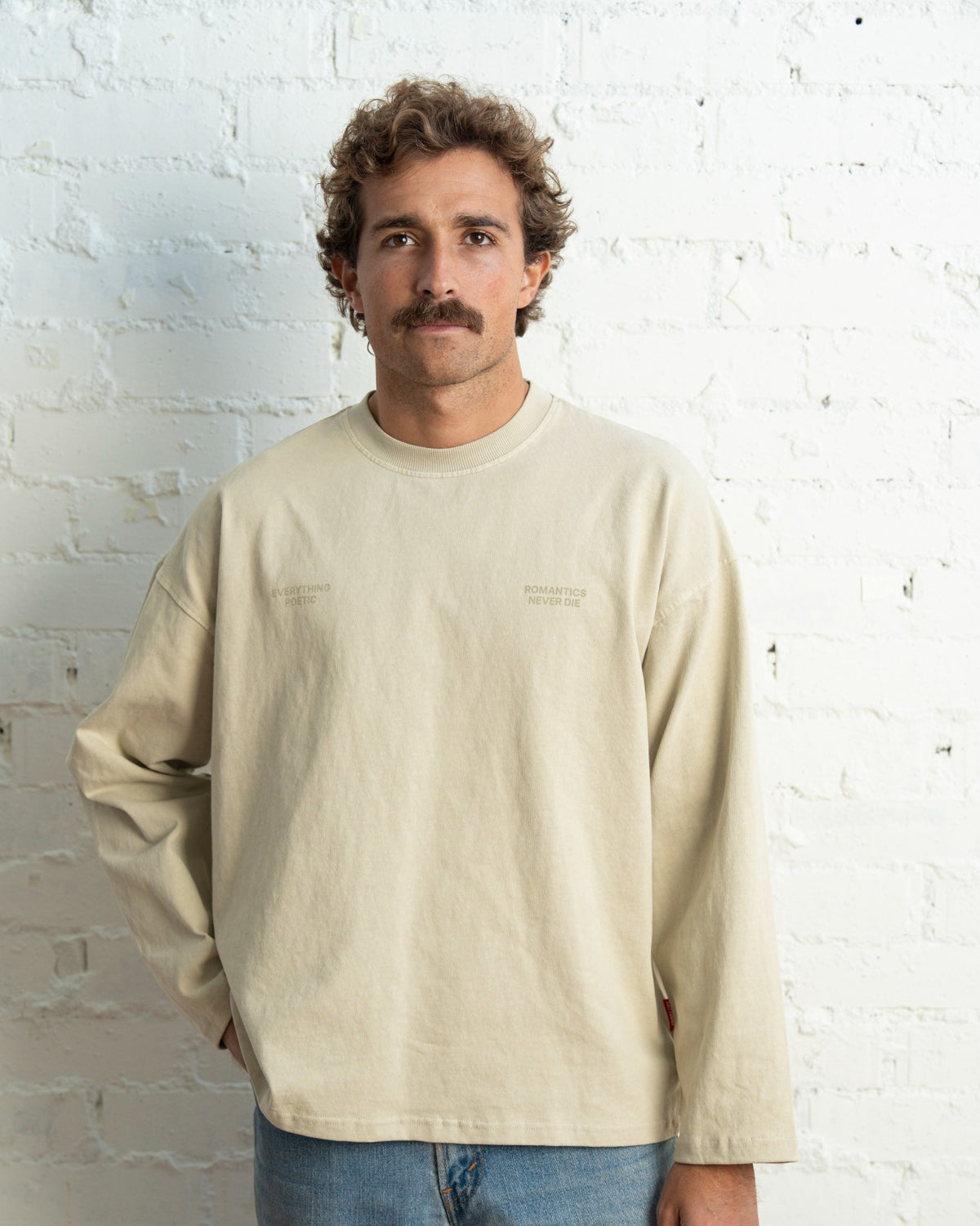 ROMANTICS BEIGE LONG TEE