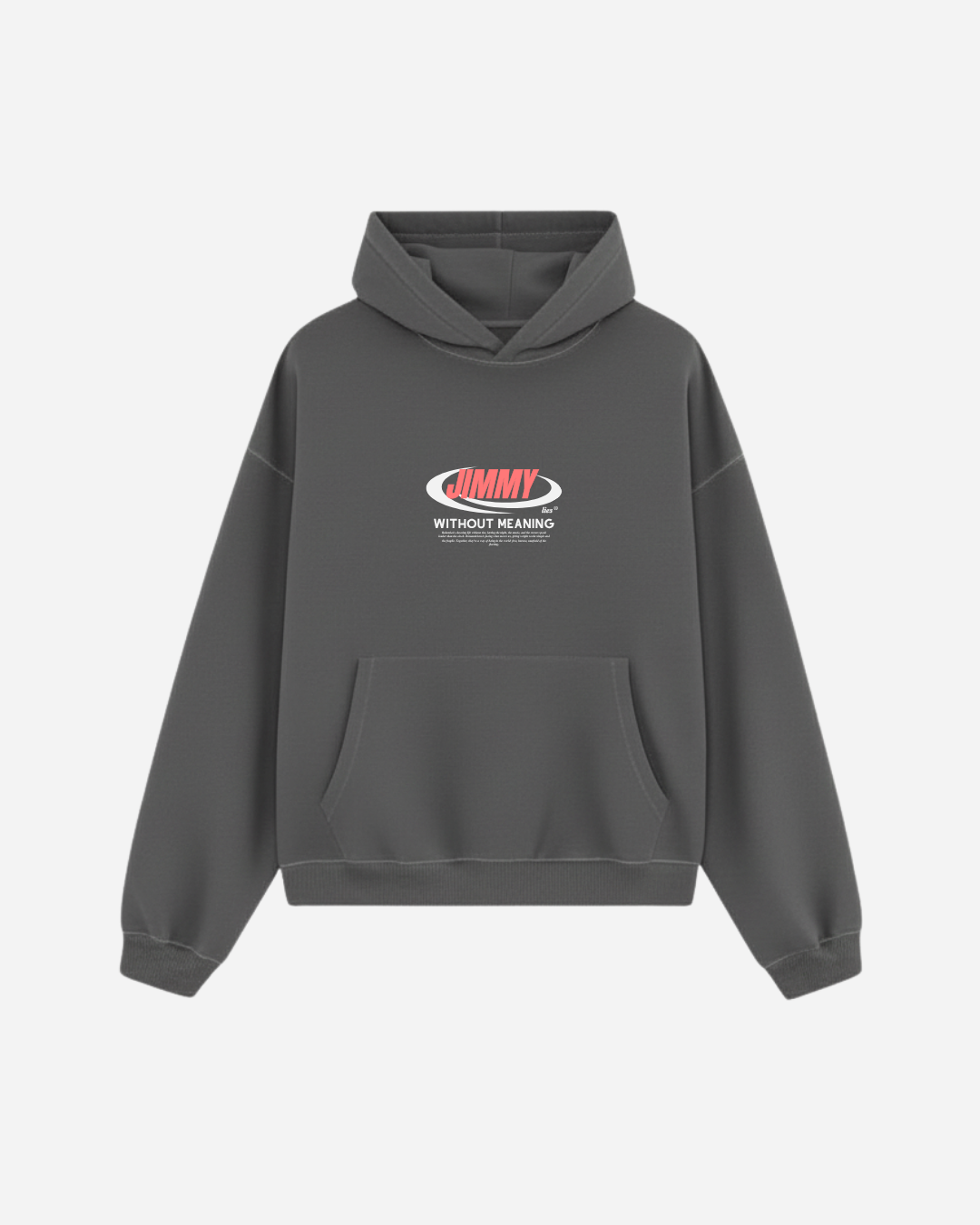 CHARCOAL RETRO HOODIE