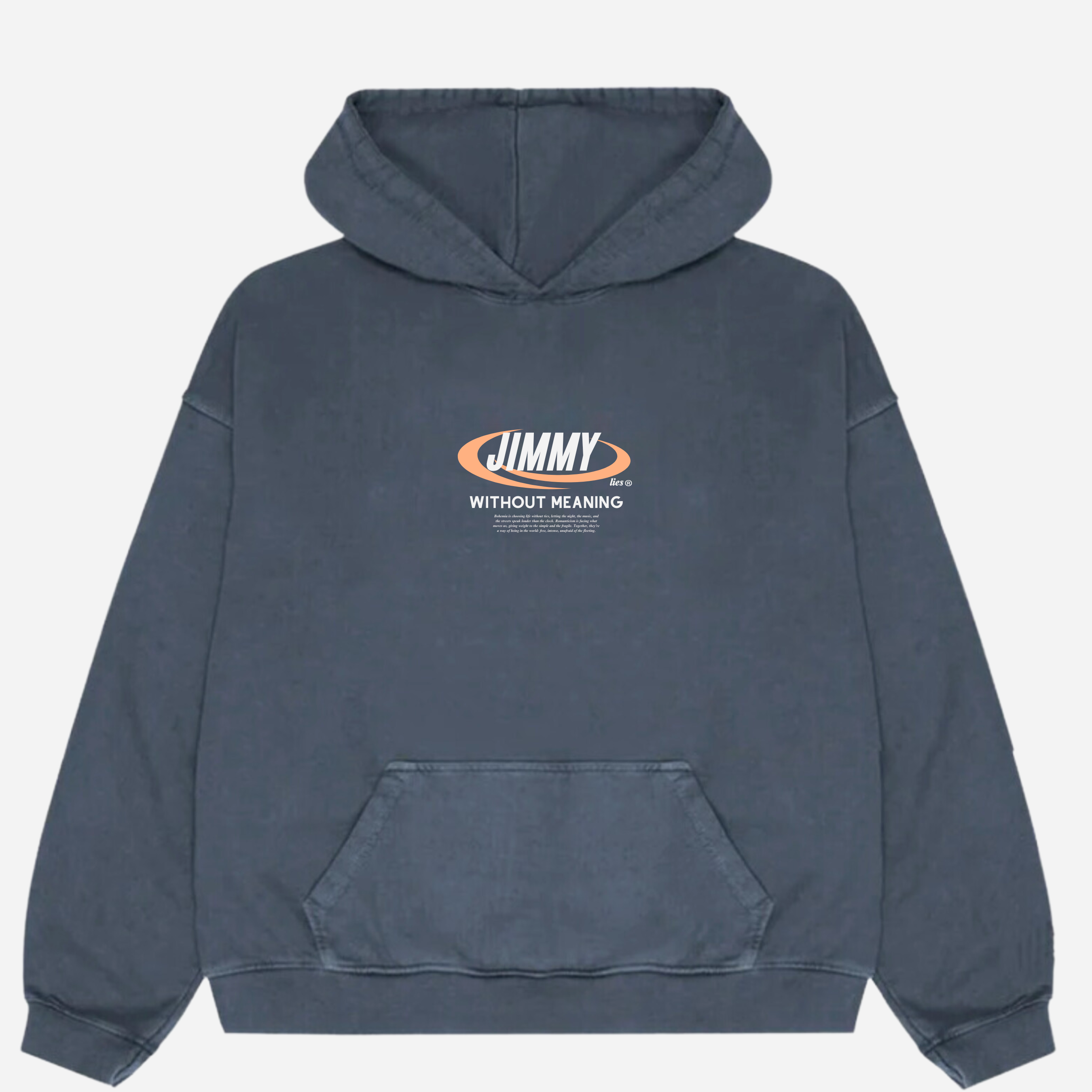 NAVY RETRO HOODIE