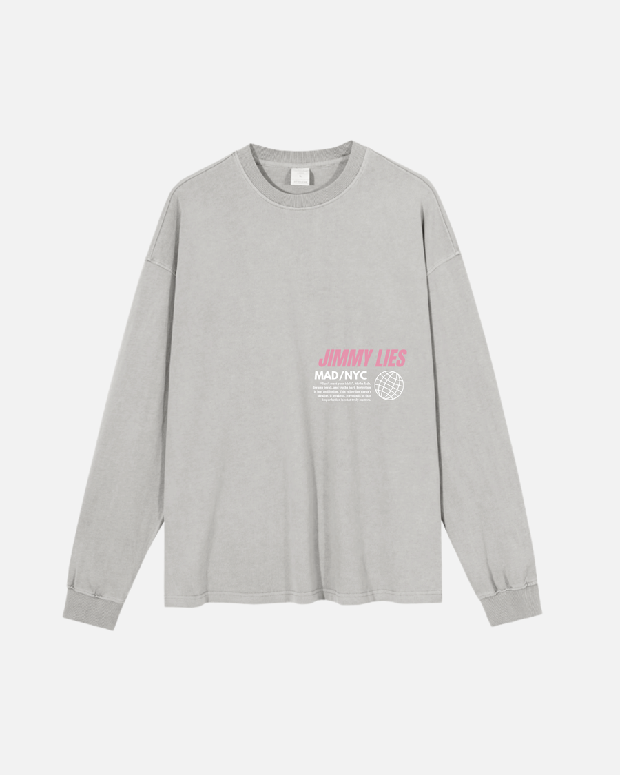 WEISSES LANGES T-SHIRT