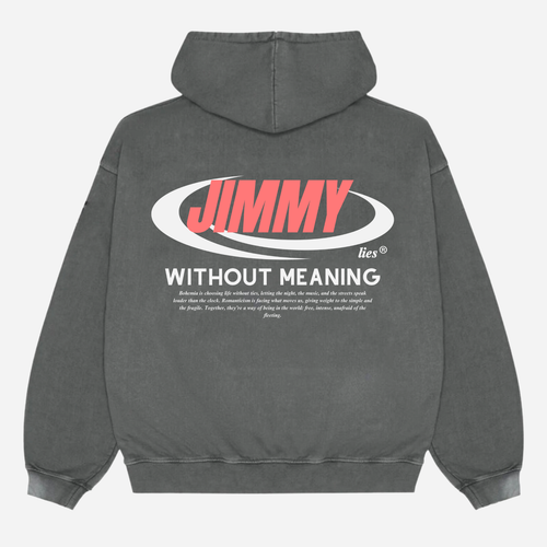 CHARCOAL RETRO HOODIE