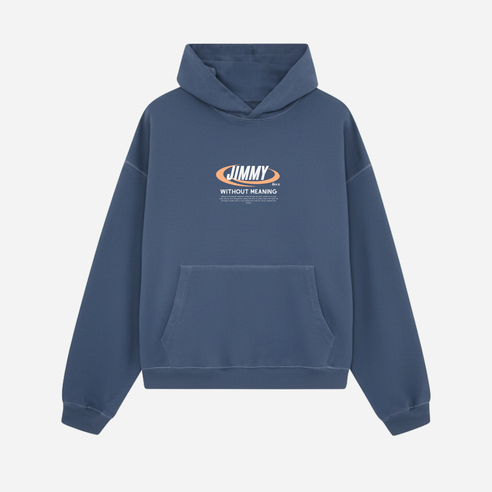 NAVY RETRO HOODIE