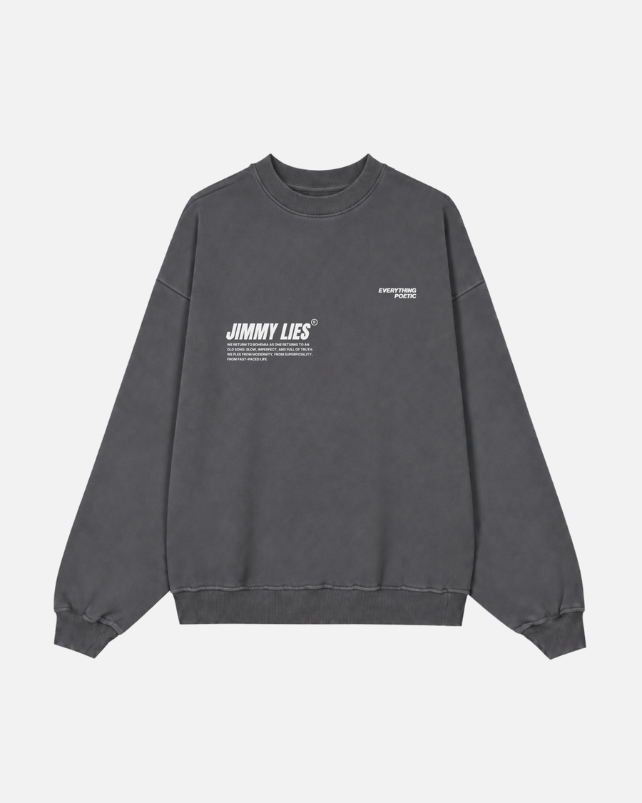 GREY VINTAGE CREWNECK