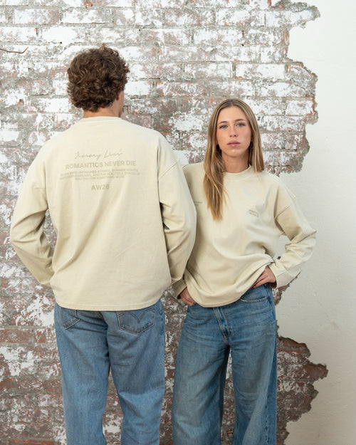 ROMANTICS BEIGE LONG TEE