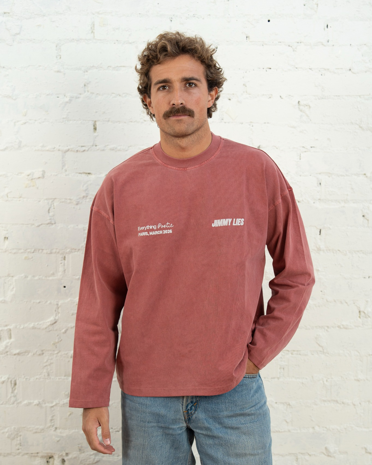 PARIS RED LONG TEE