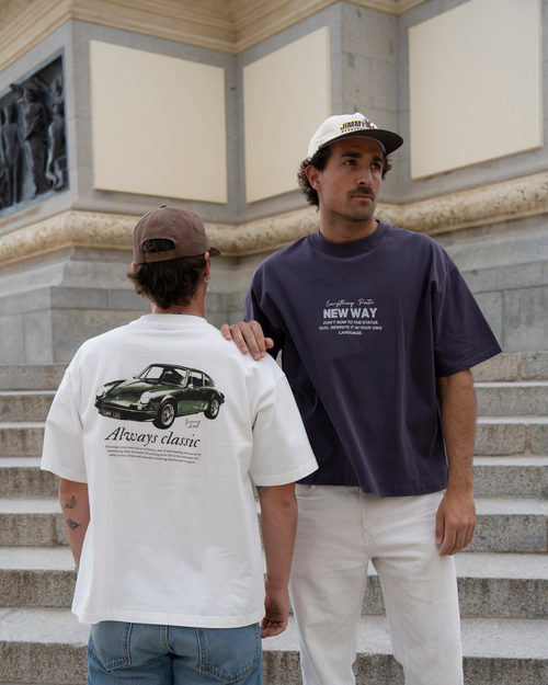 WHITE PORSCHE TEE