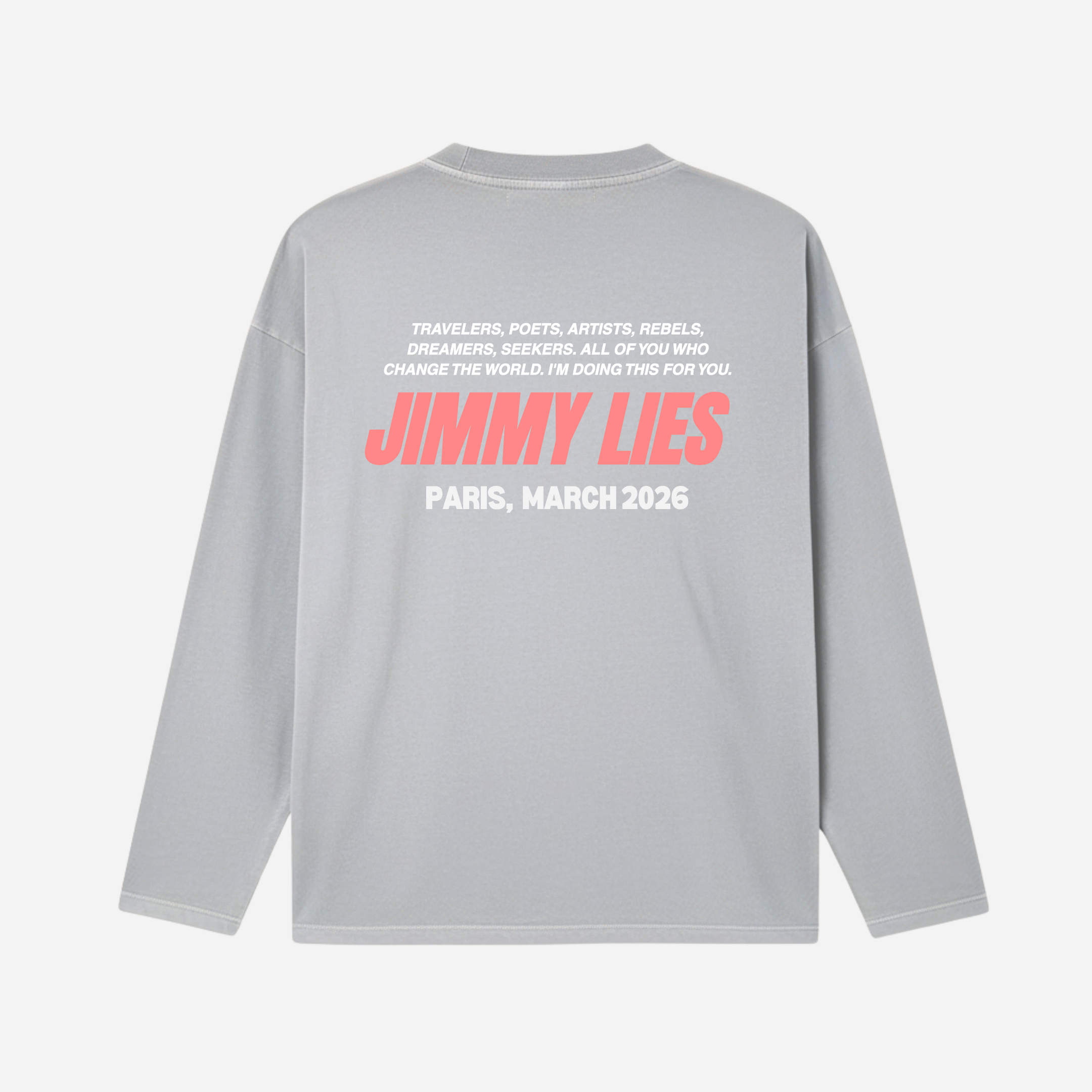 LIGHT GREY LONG TEE V.1