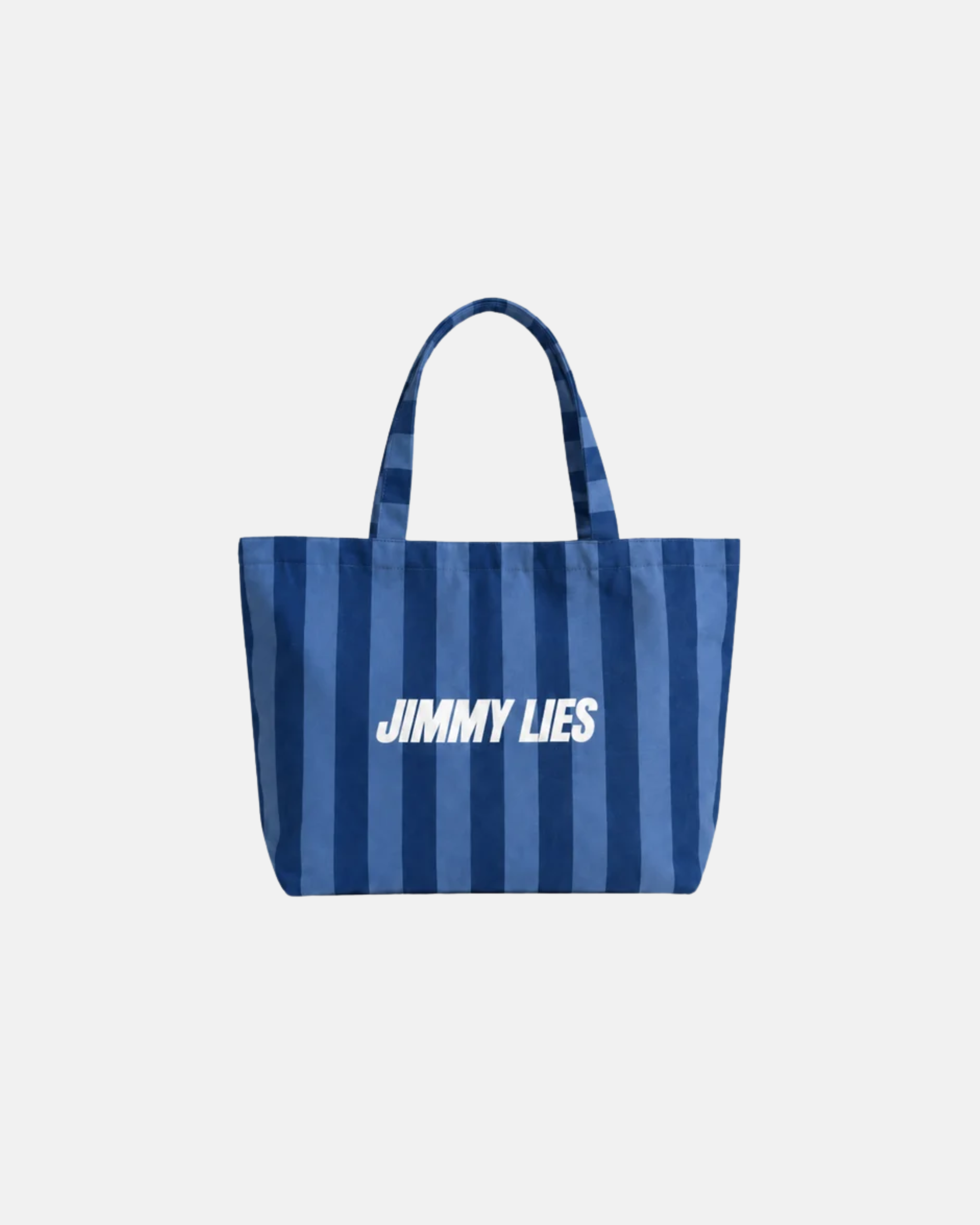 BLUE STRIPED TOTE BAG