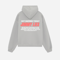 LIGHT GREY RETRO HOODIE