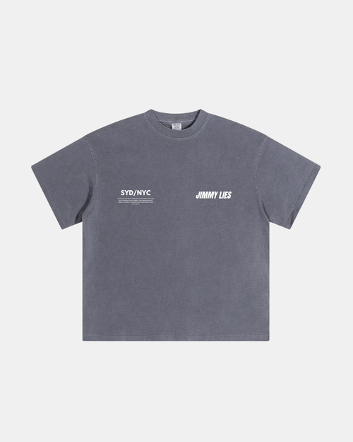 CONTRAST PINK GREY TEE