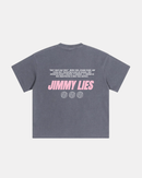CONTRAST PINK GREY TEE
