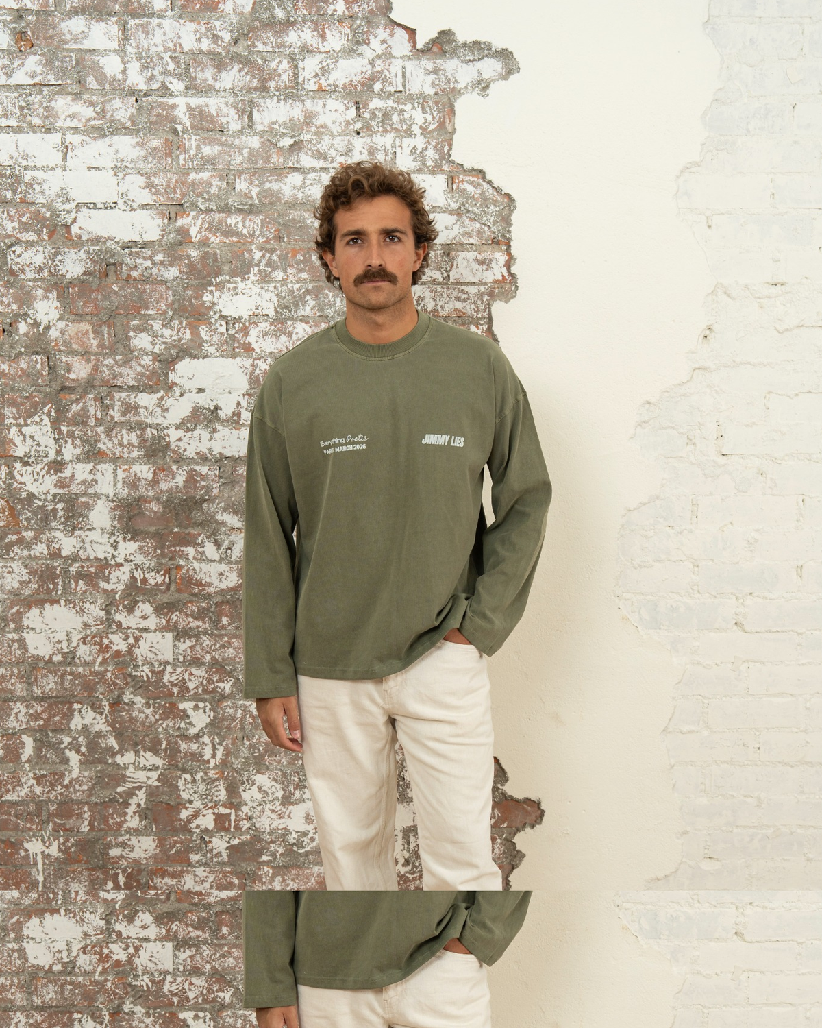 GREEN LONG TEE