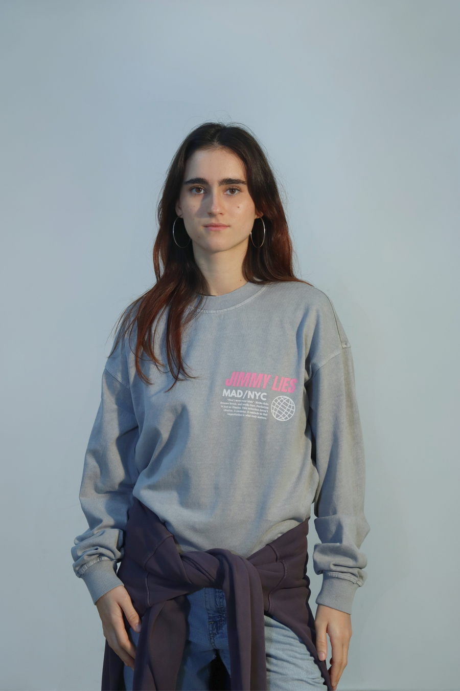 WEISSES LANGES T-SHIRT