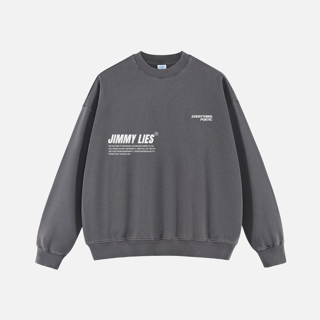 GREY VINTAGE CREWNECK