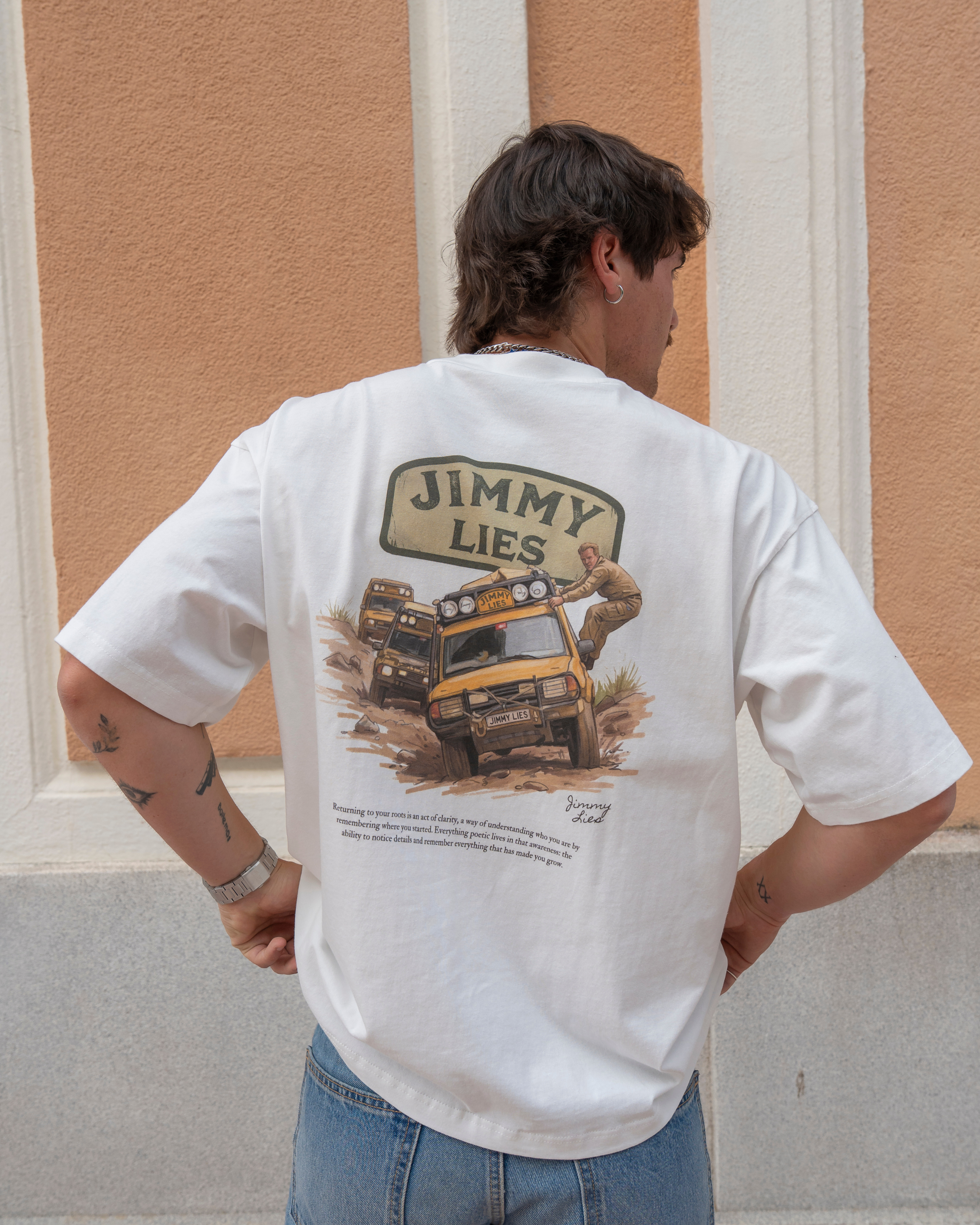 WHITE RALLY TEE