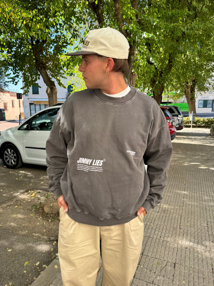 GREY VINTAGE CREWNECK