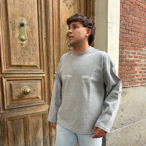 LIGHT GREY LONG TEE V.1
