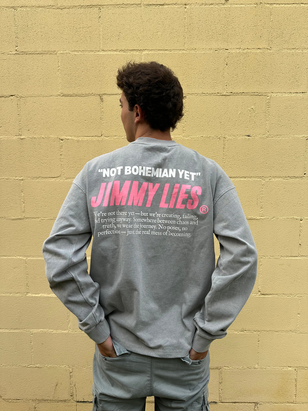 "NOT BOHEMIAN YET" GREY