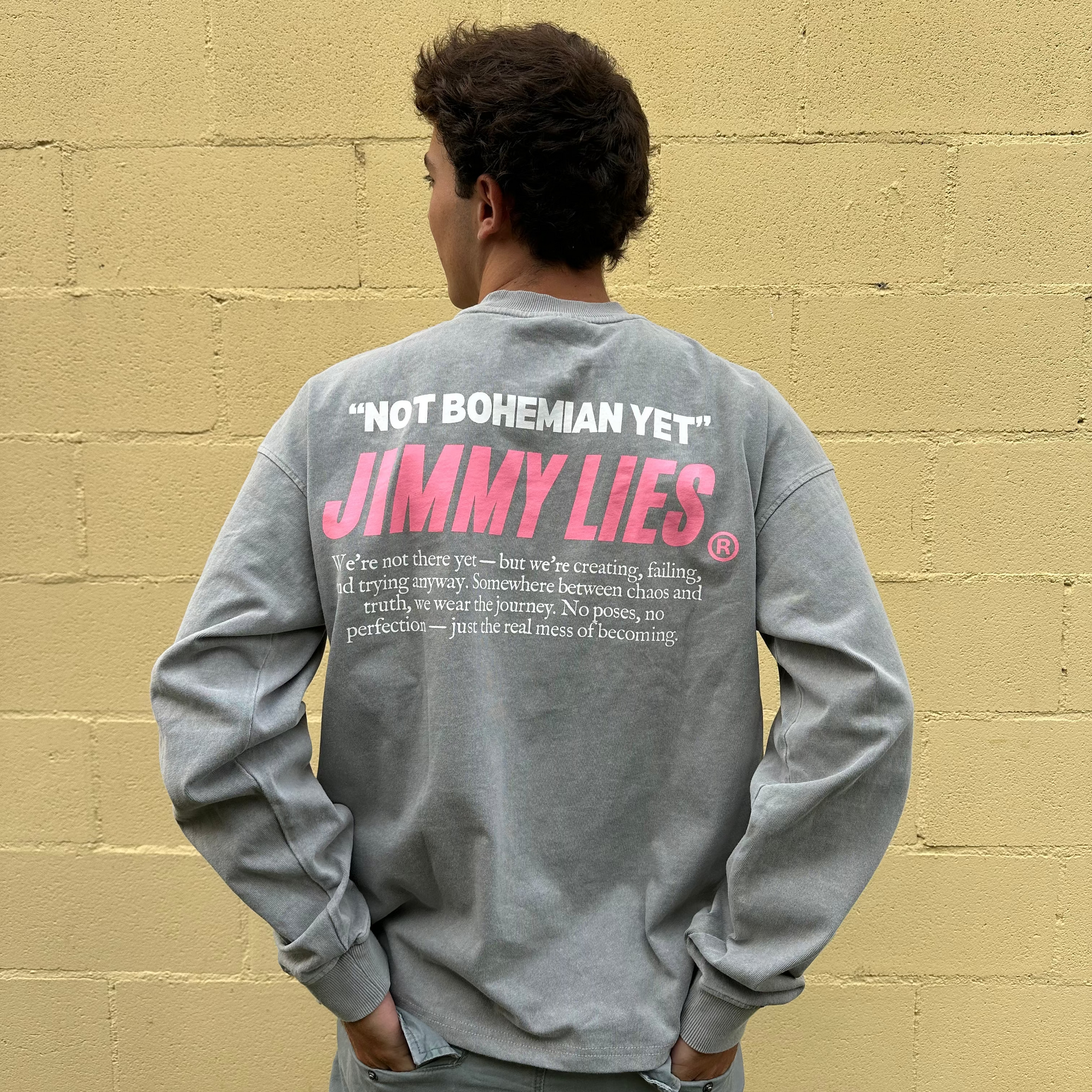 "NOT BOHEMIAN YET" GREY