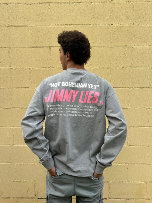 "NOT BOHEMIAN YET" GREY