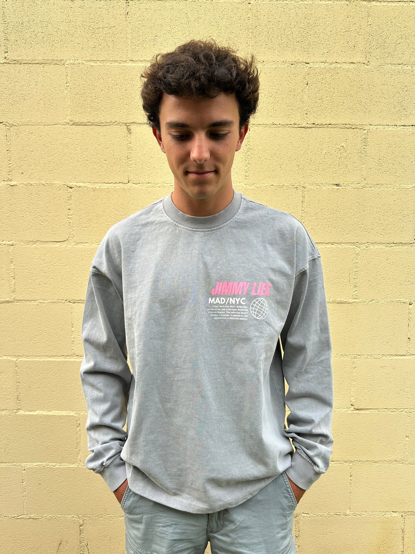 WEISSES LANGES T-SHIRT