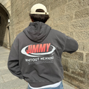 CHARCOAL RETRO HOODIE