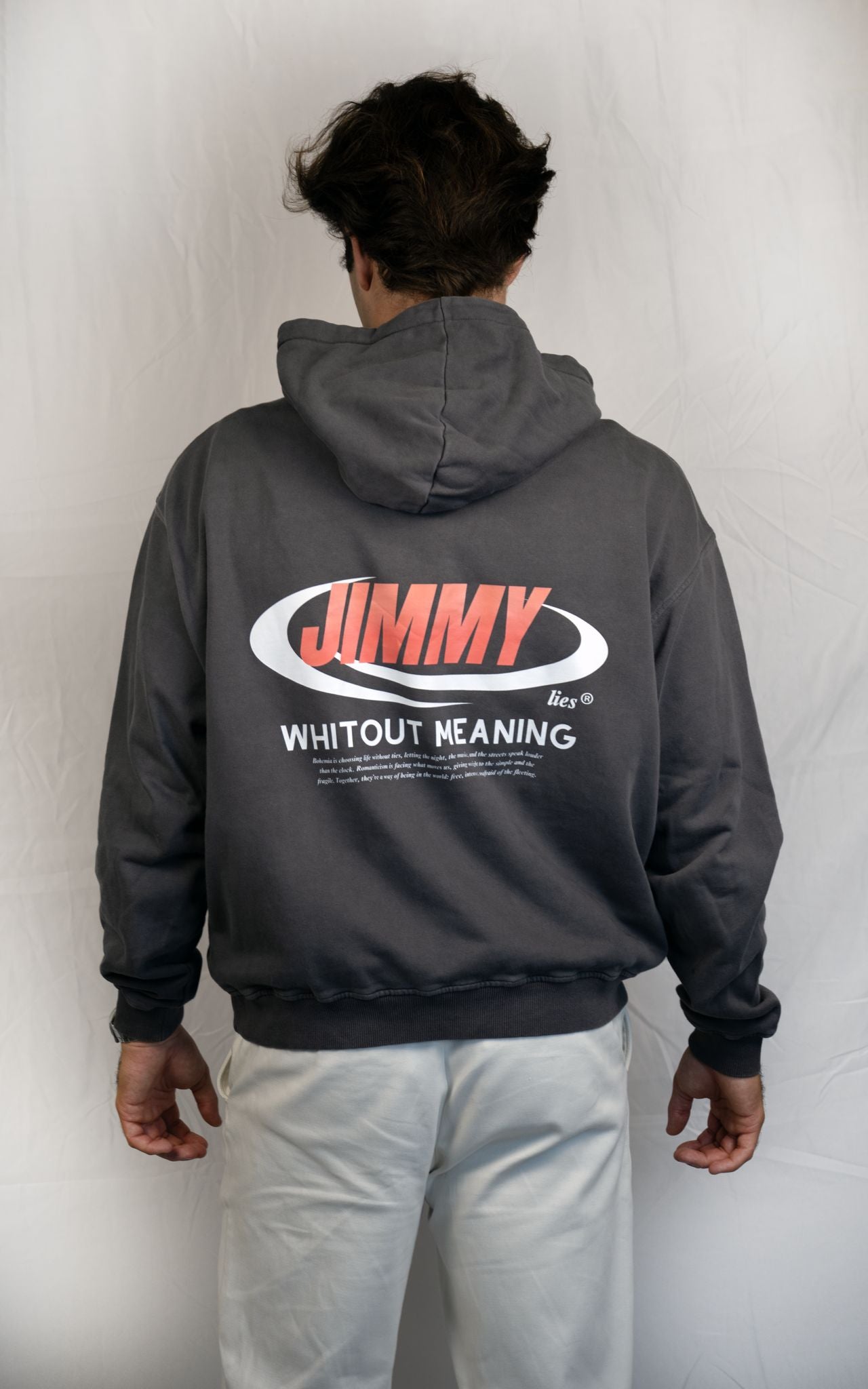 CHARCOAL RETRO HOODIE