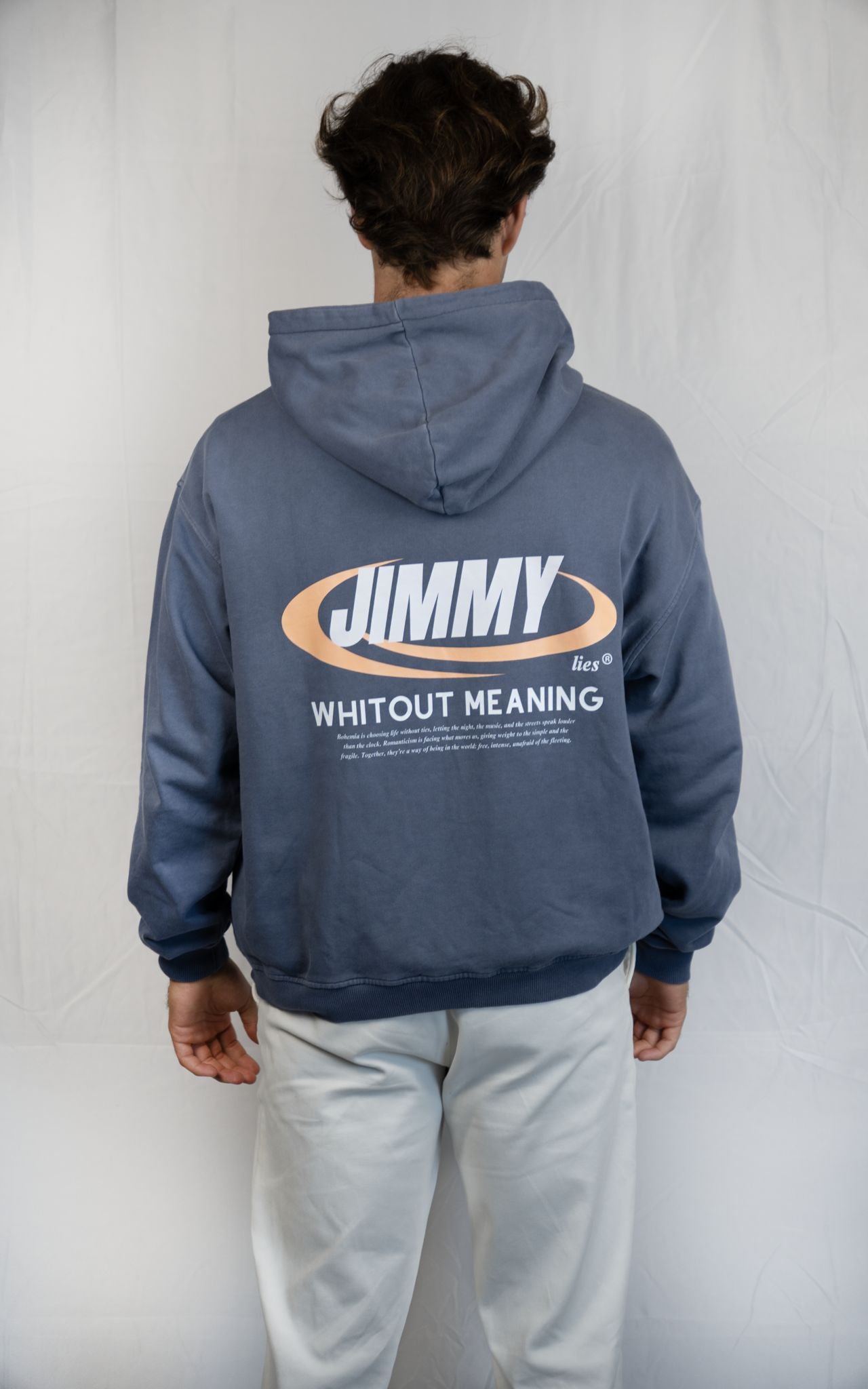 NAVY RETRO HOODIE