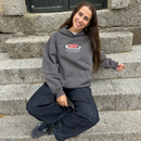 CHARCOAL RETRO HOODIE