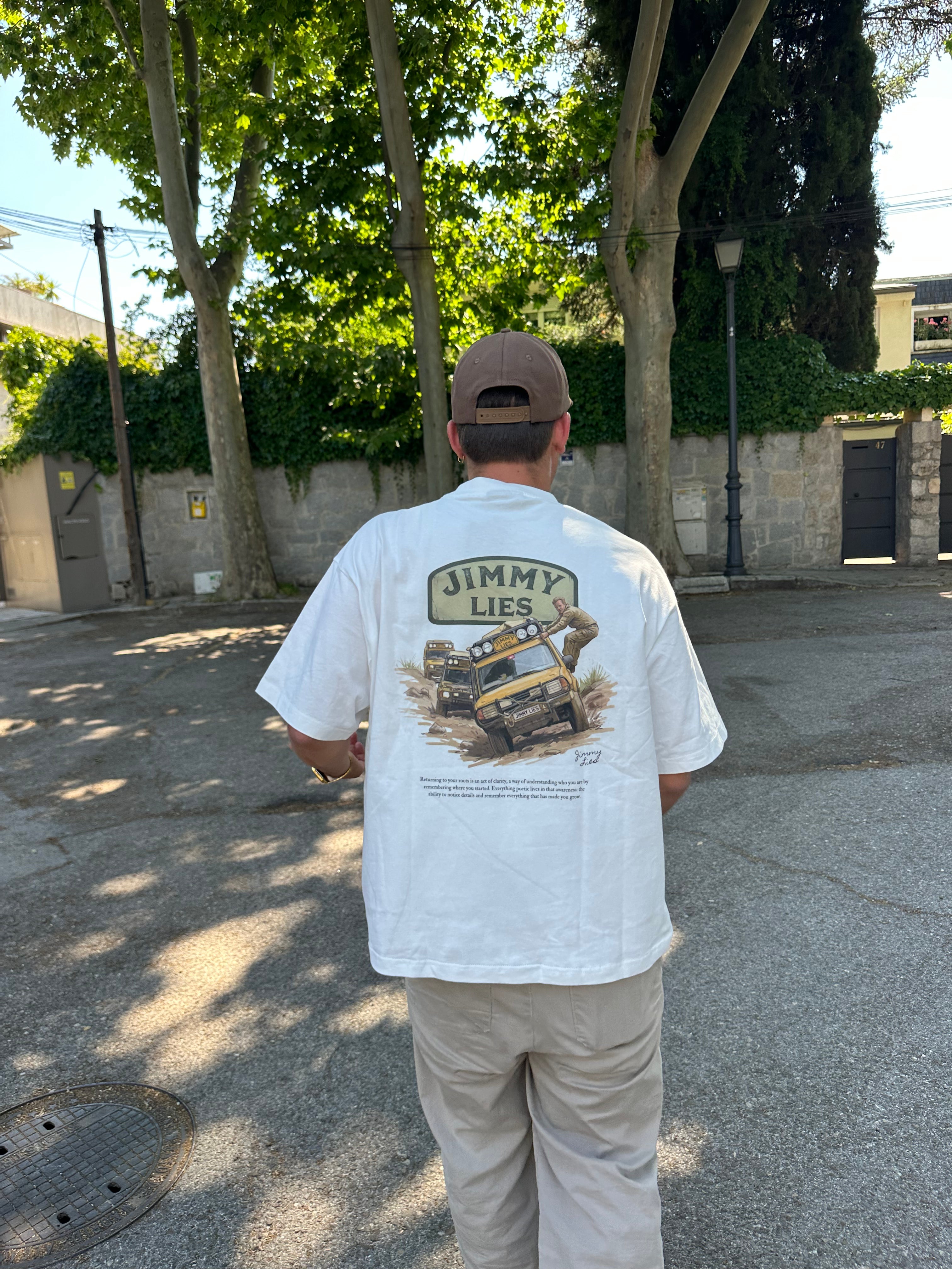WHITE RALLY TEE