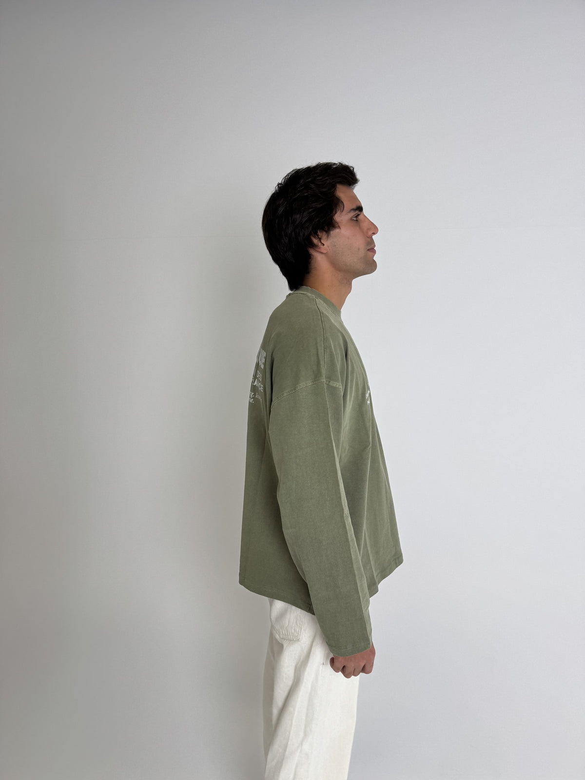 GREEN LONG TEE