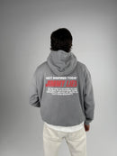 LIGHT GREY RETRO HOODIE