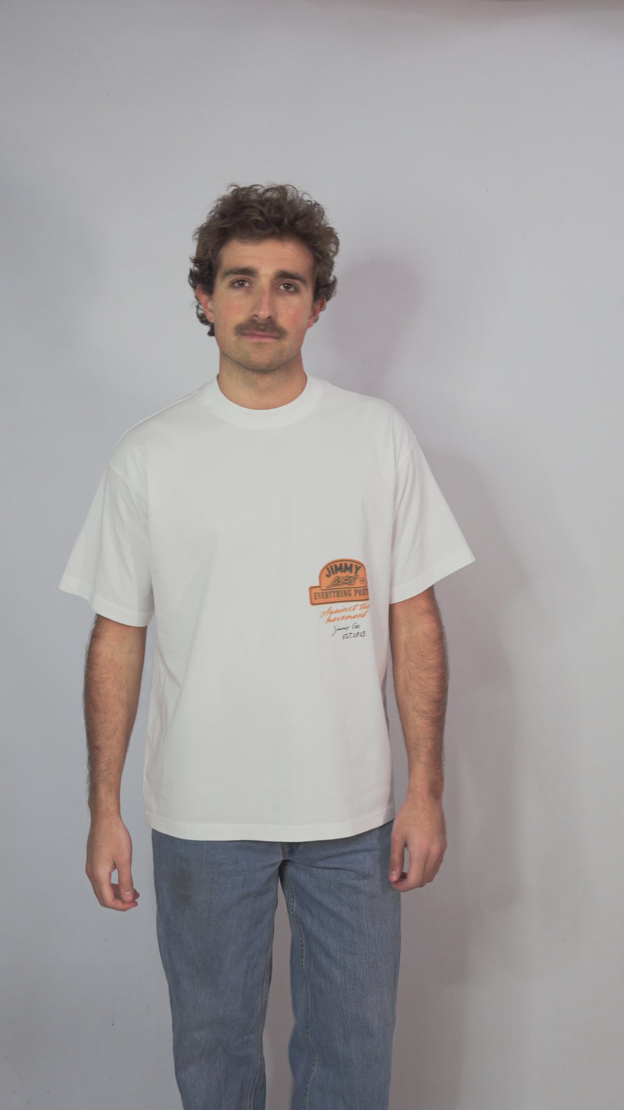 VINTAGE CAMEL WHITE TEE