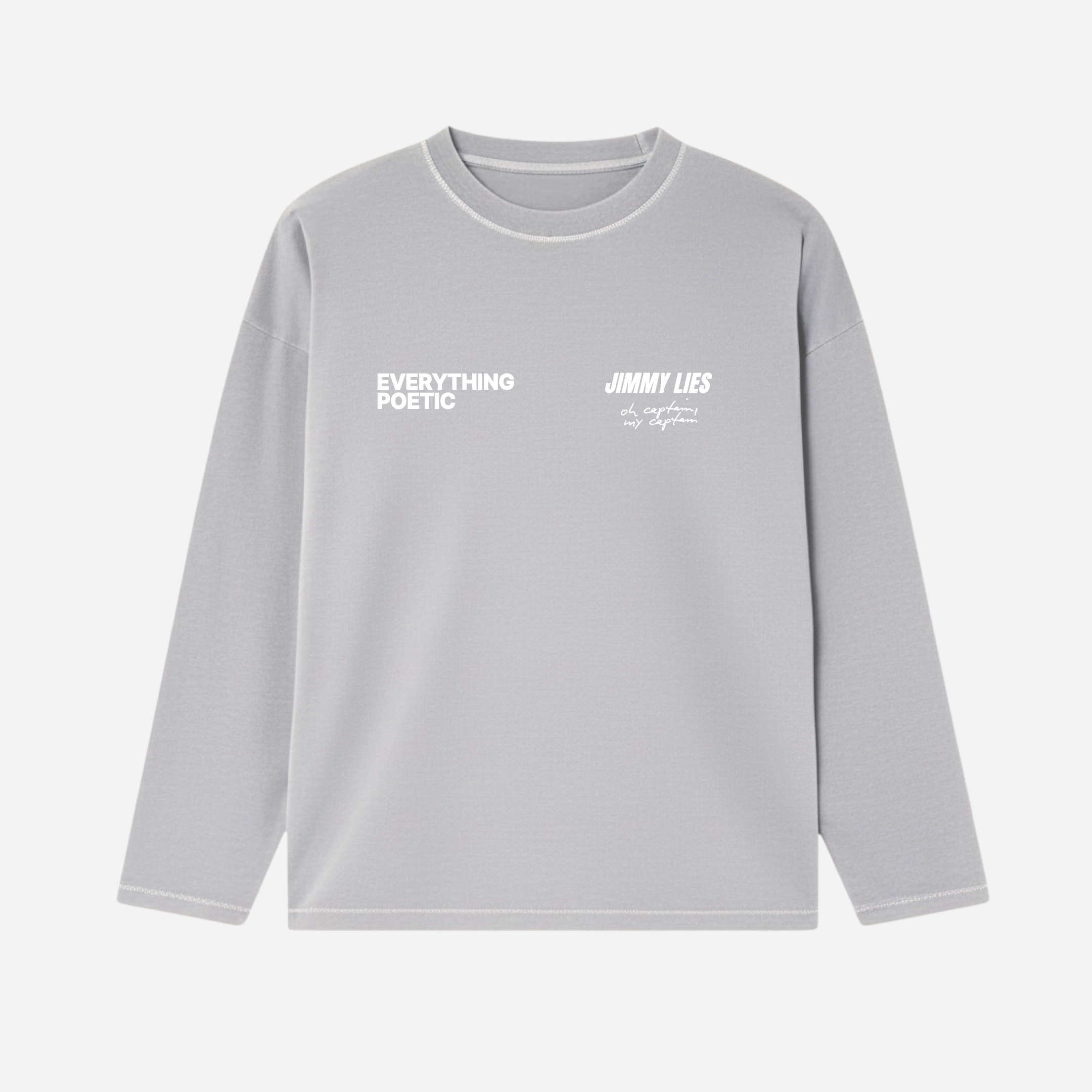 LIGHT GREY LONG TEE V.1