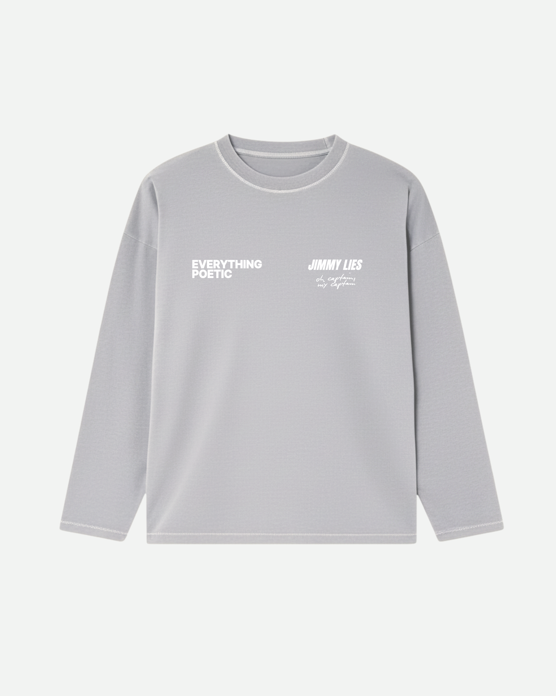 LIGHT GREY LONG TEE V.1