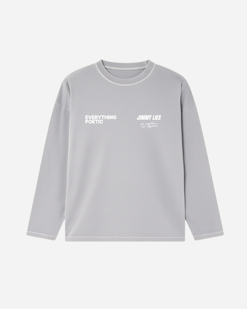 LIGHT GREY LONG TEE V.1